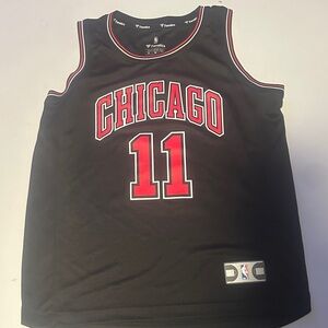 Fanatics Black Chicago #11 Basketball Jersey with Red Accents- D. DeRozan- NWOT